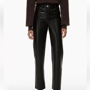 Wilfred Melina high waisted leather pants